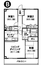 Bタイプ間取り